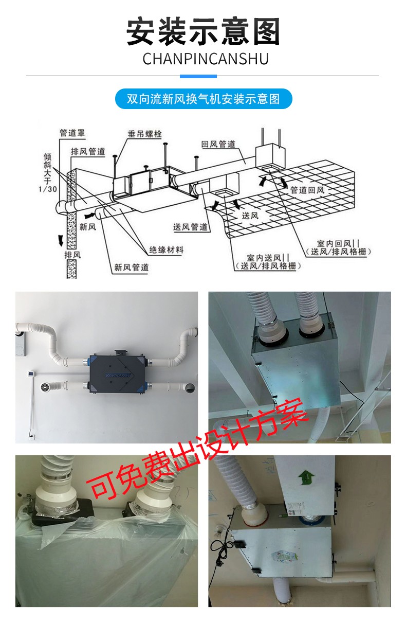 新风换气?吊顶式净化新风全热交换器